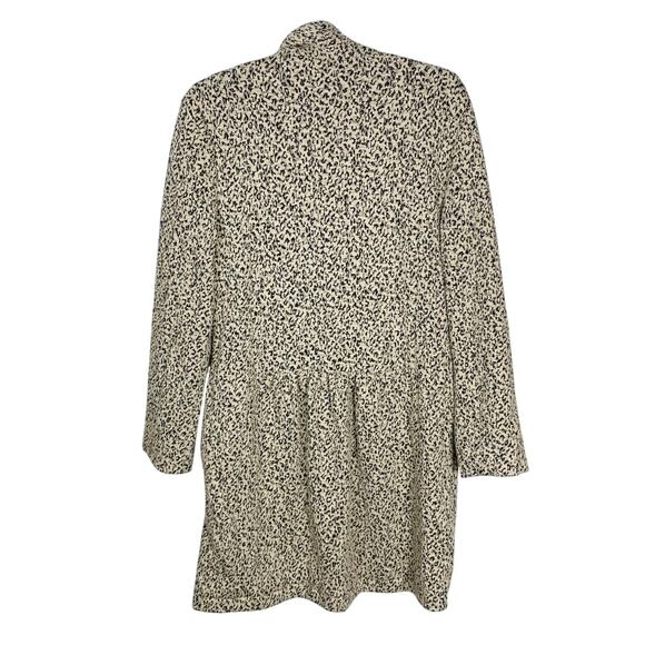 Anthropologie Cartonnier Rowan Leopard Print Long Blazer Jacket Coat Size S - Picture 3 of 8